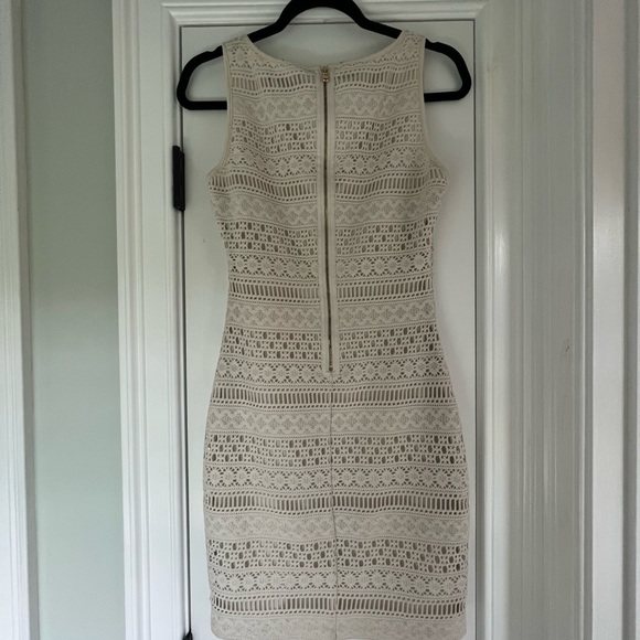 GUESS Beige Cream Crochet Lace “Jordina” Dress fully lined - Picture 8 of 12